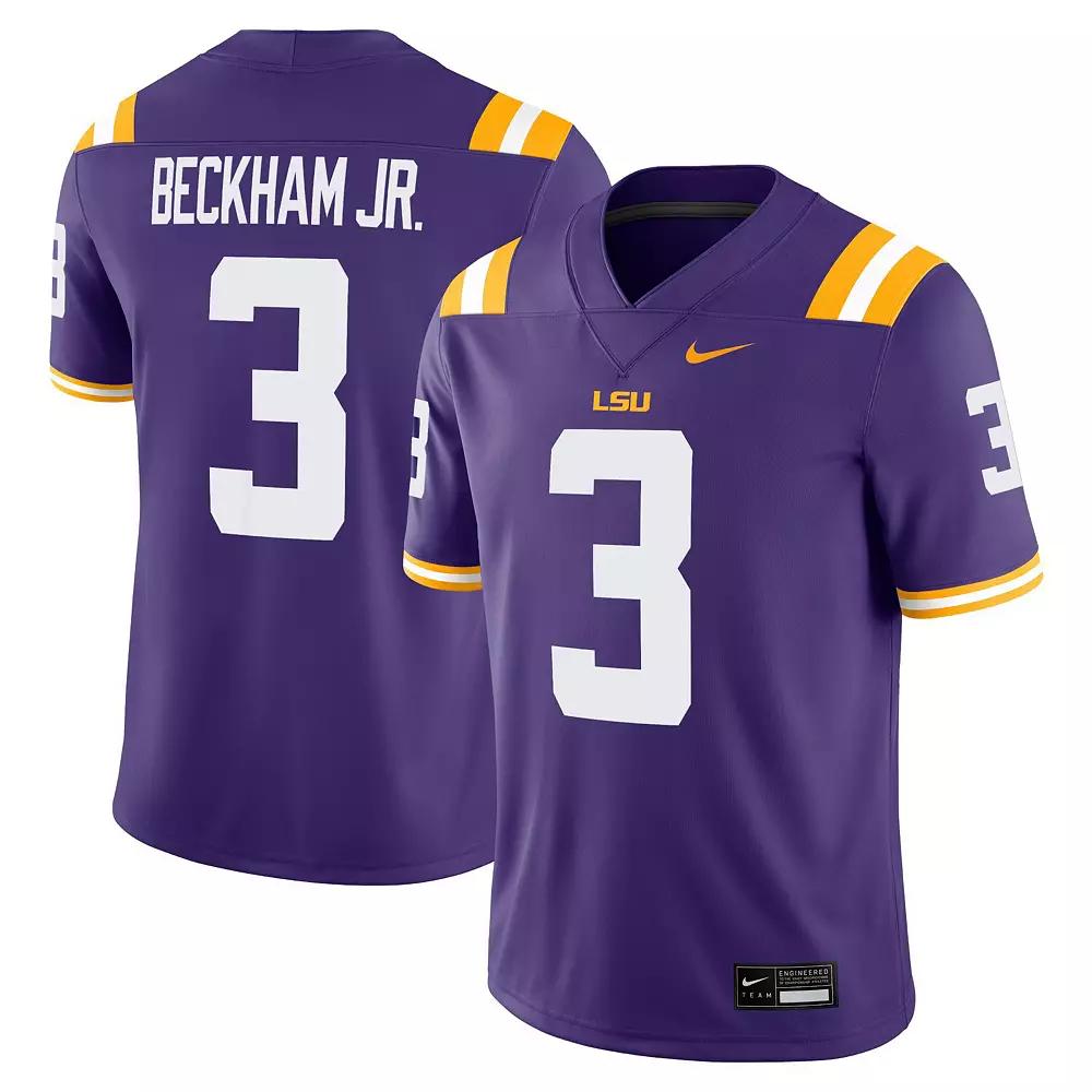 Odell Beckham Jr LSU Tigers Mens Nike Mens Dri-FIT College Game Jersey | NC2F08AKCP9-8ZB Product Image
