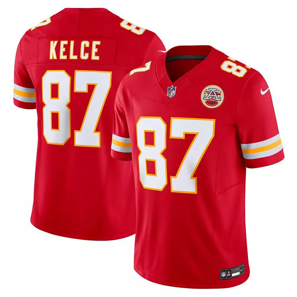 Men's Nike Travis Kelce Red Kansas City Chiefs Vapor F.U.S.E. Limited Jersey, Size: Large Product Image