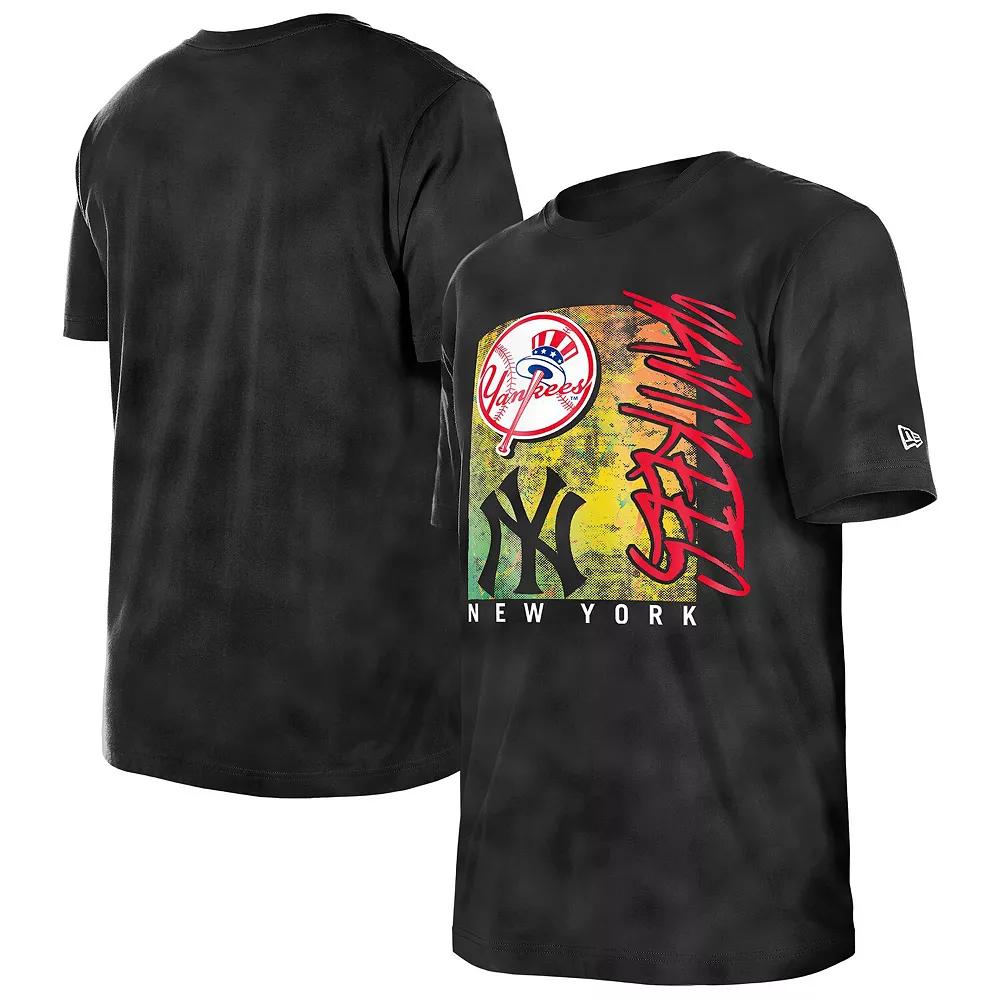 Women's New Era  Black New York Yankees Sport Classics Enzyme Wash  Oversized T-Shirt, Size: XL Product Image