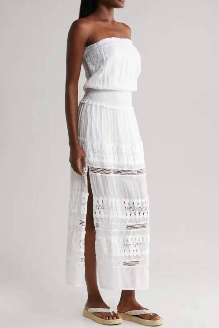 Strapless Crochet Maxi Product Image