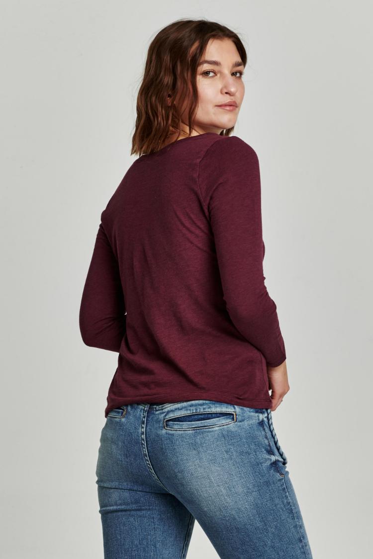 Cassie Long Sleeve Scoop Neck Top Product Image
