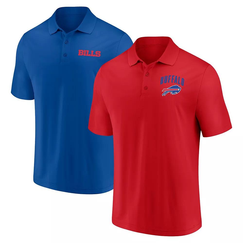 Men's Fanatics Buffalo Bills Lockup Two-Pack Polo Set, Size: Small, Blue Product Image