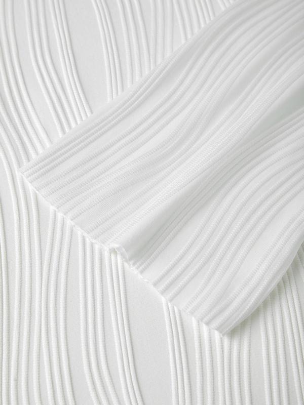 Textured Stripe Long Sleeve Tee Product Image