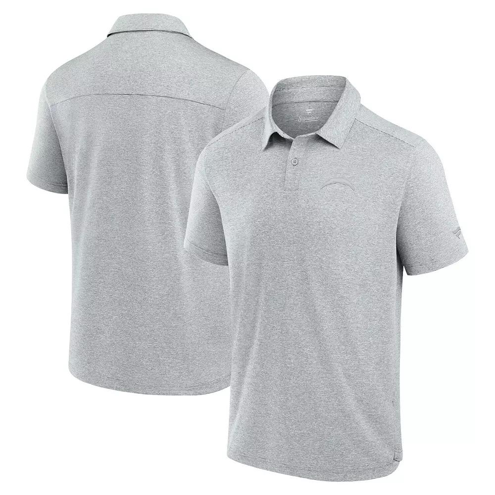 Men's Fanatics Gray Detroit Lions Front Office Tech Polo Shirt,  Product Image