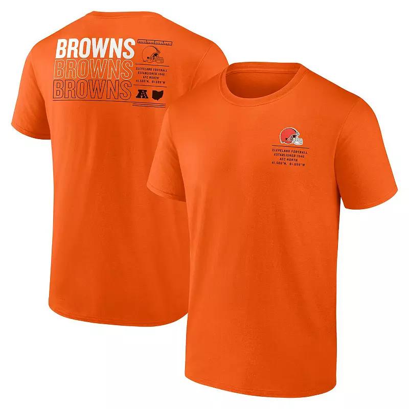 Men's Fanatics Orange Cleveland Browns Repeat Stats T-Shirt,  Product Image