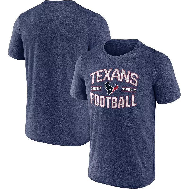 Men's Fanatics Heathered Navy Houston Texans Want To Play T-Shirt,  Product Image