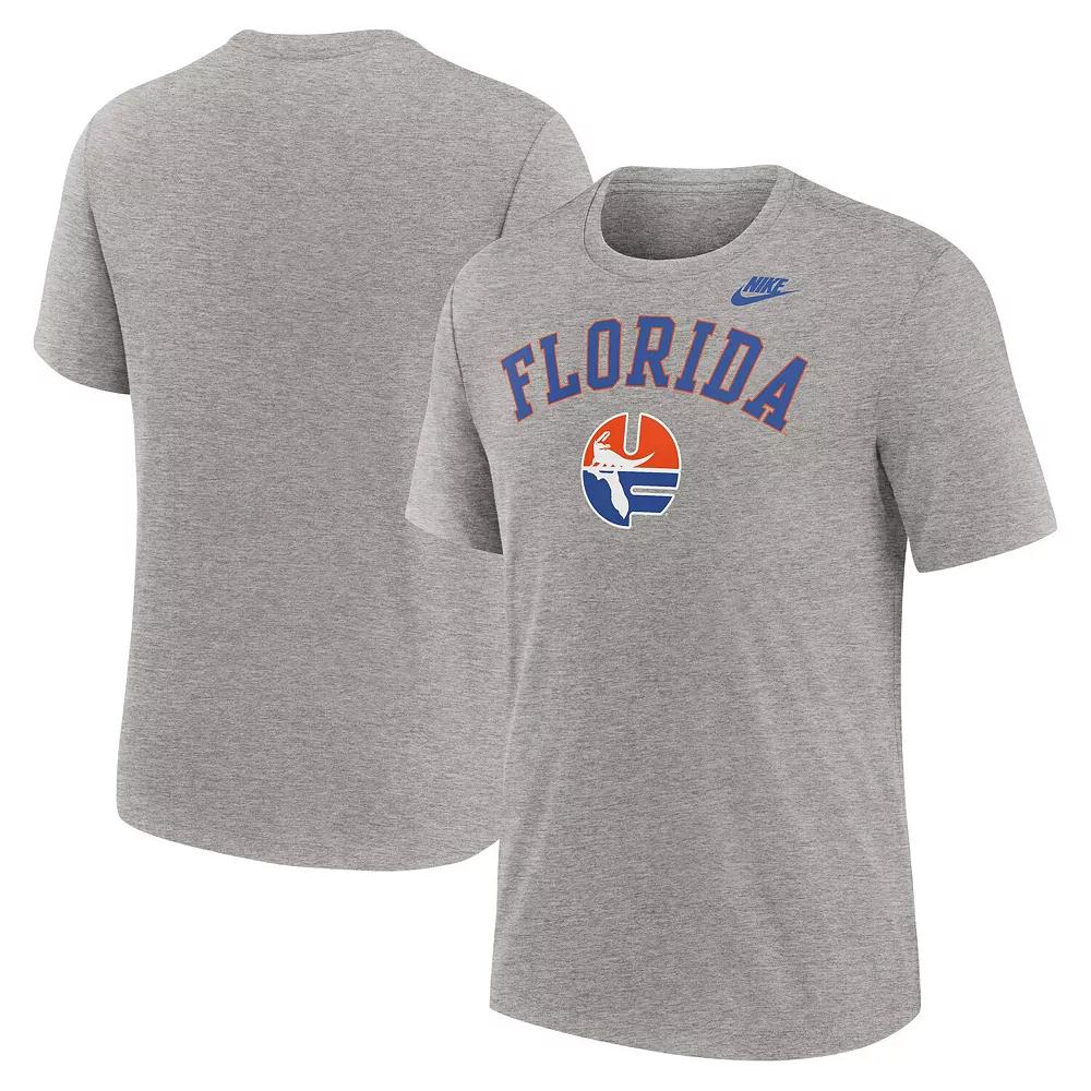 Men's Nike Heather Light Brown Kentucky Wildcats Legacy Arch Tri-Blend T-Shirt,  Product Image