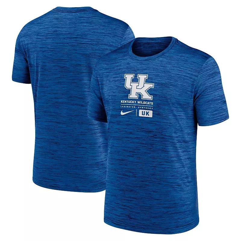 Men's Nike Charcoal Georgia Bulldogs Campus Center Block Velocity Performance T-Shirt,  Product Image