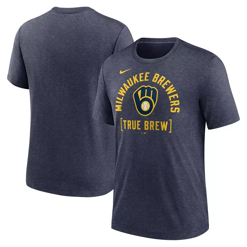 Men's Nike Heather Gray Iowa Hawkeyes Campus Local Tri-Blend T-Shirt,  Product Image