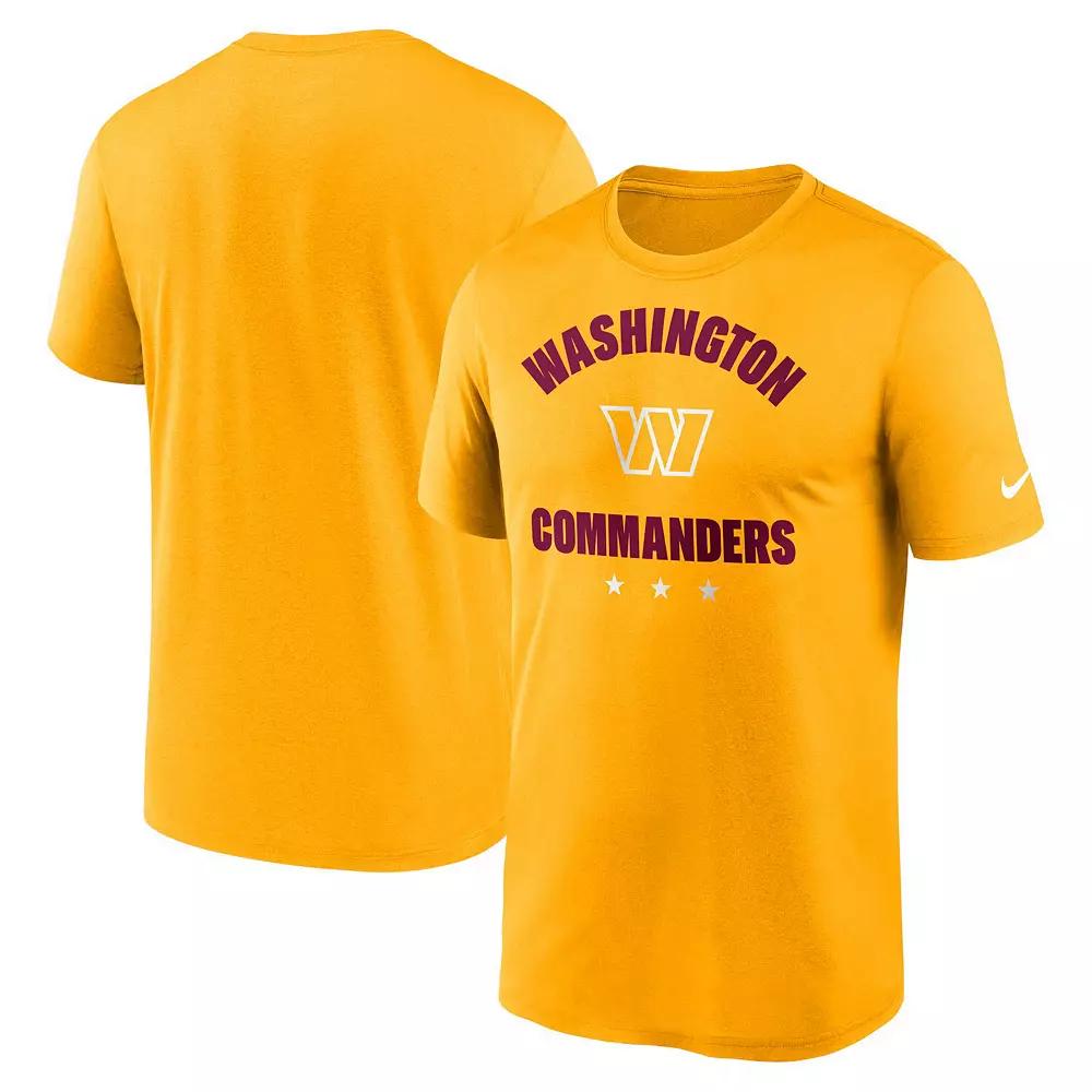 Men's Nike Gold Washington Commanders Arch Legend T-Shirt,  Product Image