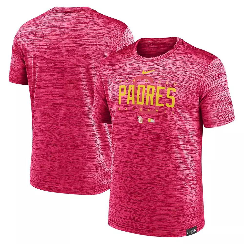 Men's Nike Pink San Diego Padres City Connect Velocity Practice Performance T-Shirt,  Product Image