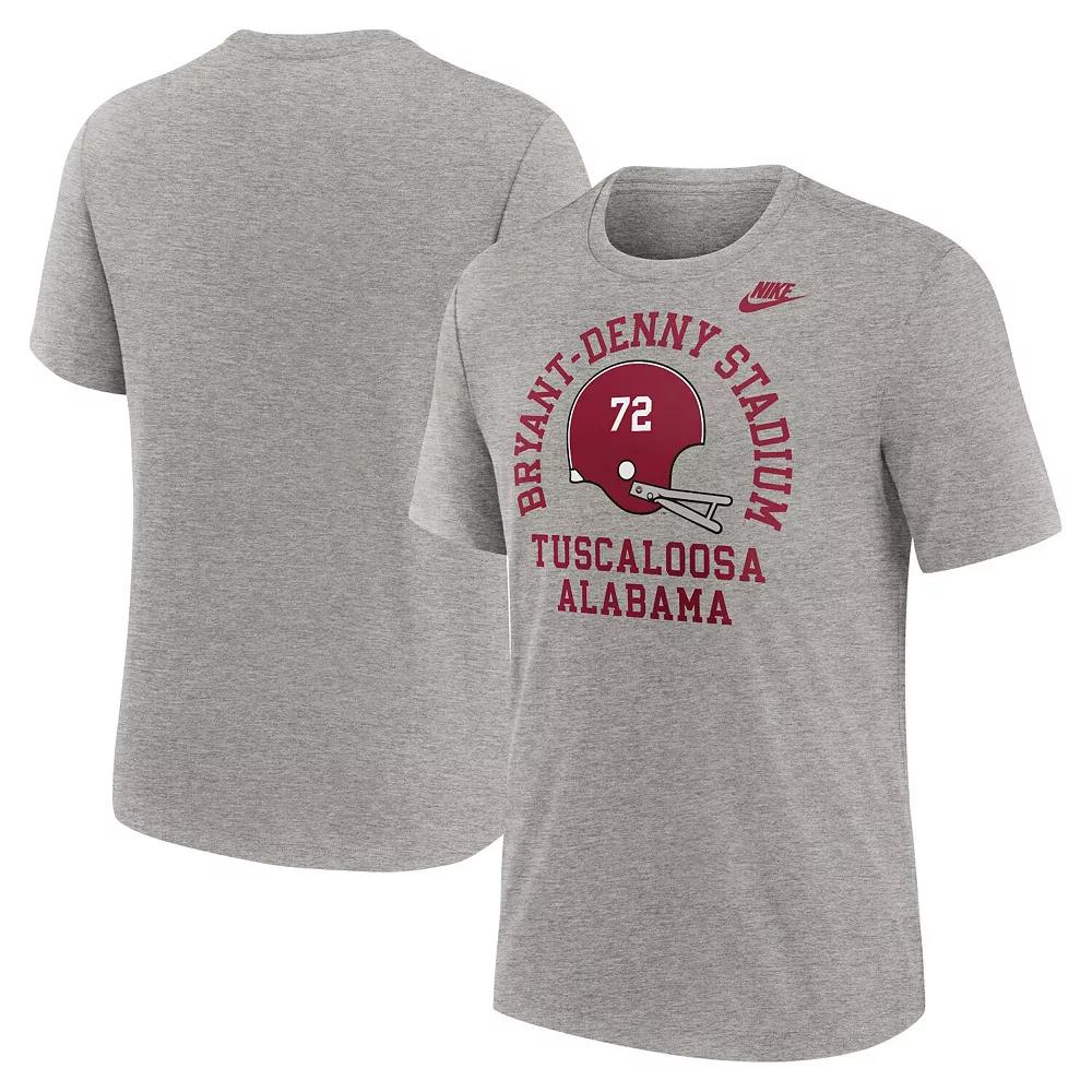 Men's Nike Heather Gray Alabama Crimson Tide Legacy Local Tri-Blend T-Shirt,  Product Image