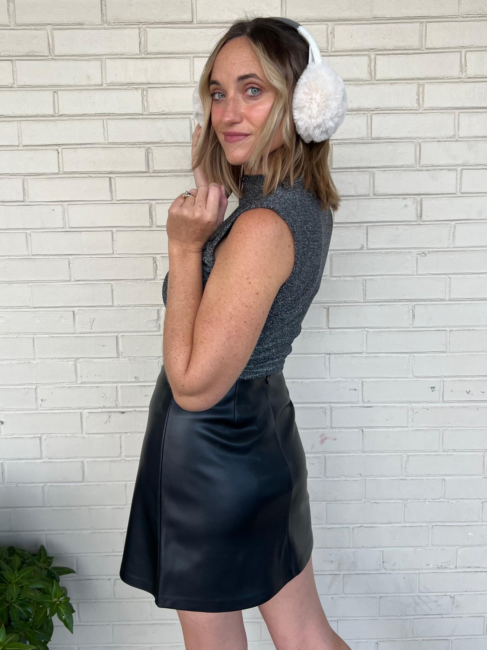 [Z Supply] Libra Silver Sleeveless Sparkle Top Product Image