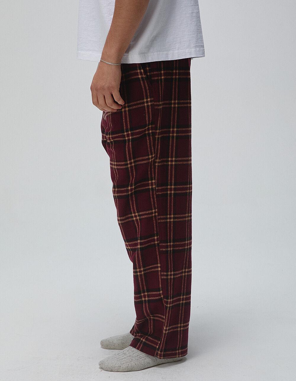 RSQ Mens Plaid Pajama Pants - WHT/GRAY Product Image