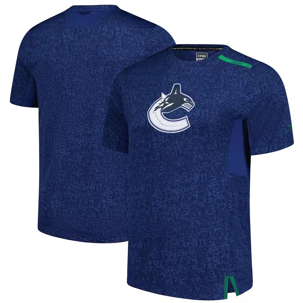 Men's Fanatics Blue Vancouver Canucks Authentic Pro Performance T-Shirt, Size: Medium, Cnk Blue Product Image