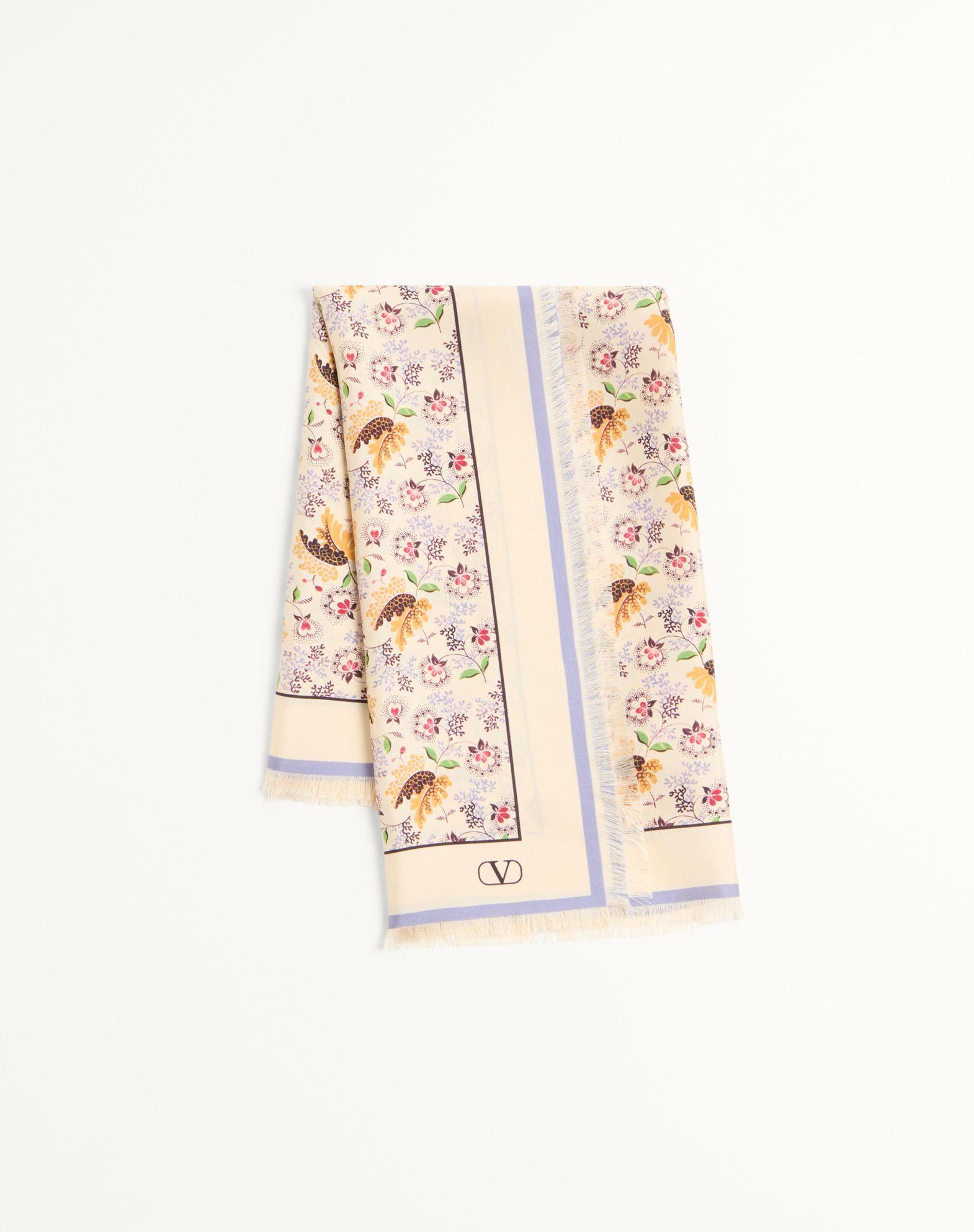 Papier Floral Silk Scarf Product Image