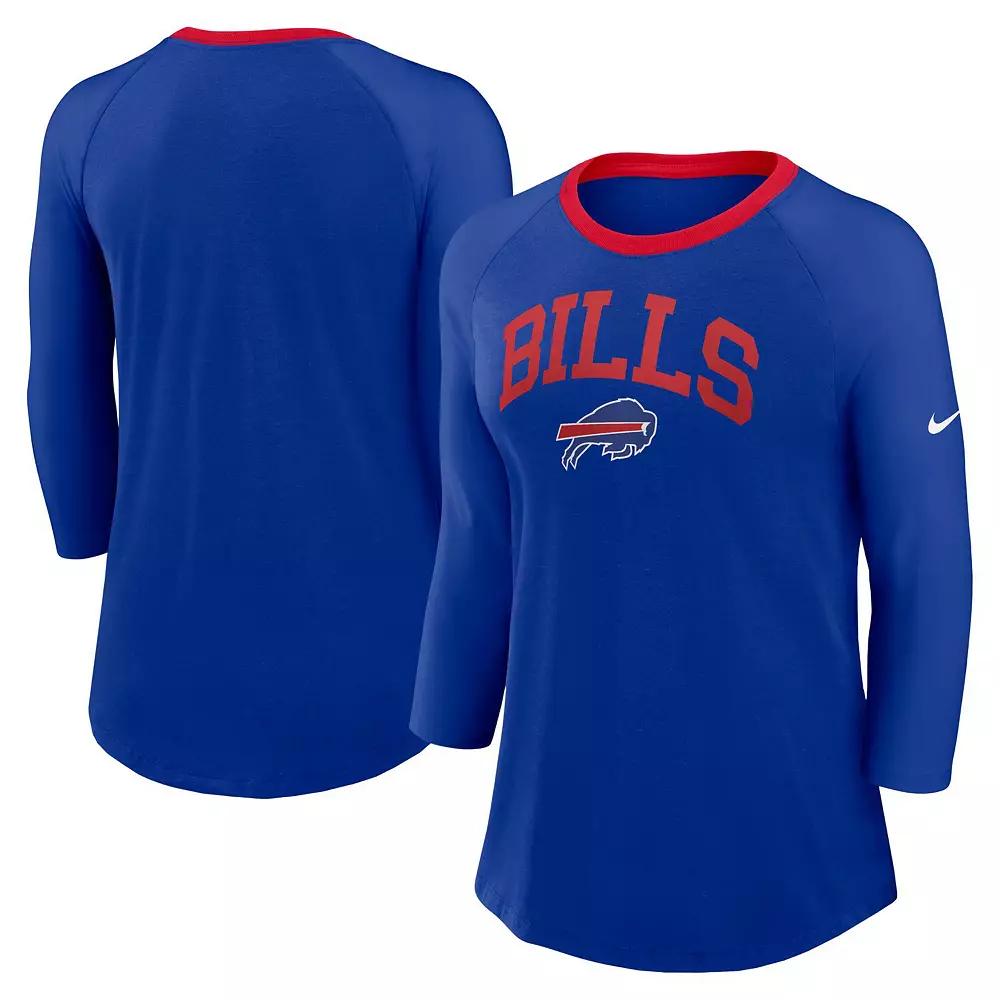 Buffalo Bills Nike Womens NFL 3/4-Sleeve T-Shirt | 01UE01PZ81-PVL Product Image
