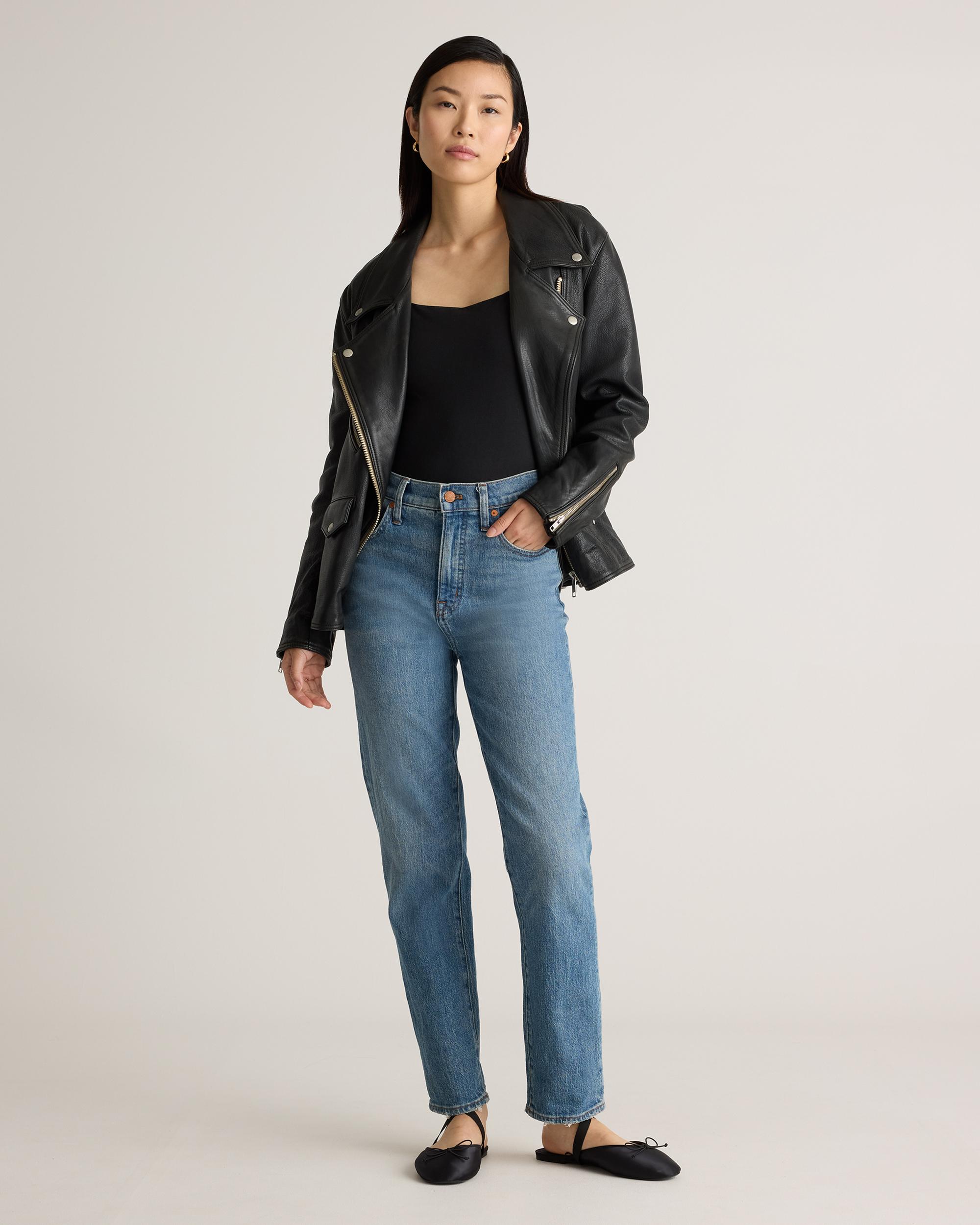 Quince | Women's Stretch Cotton Jersey Square Neck Tank Top Bodysuit Size XL, Organic Cotton Product Image