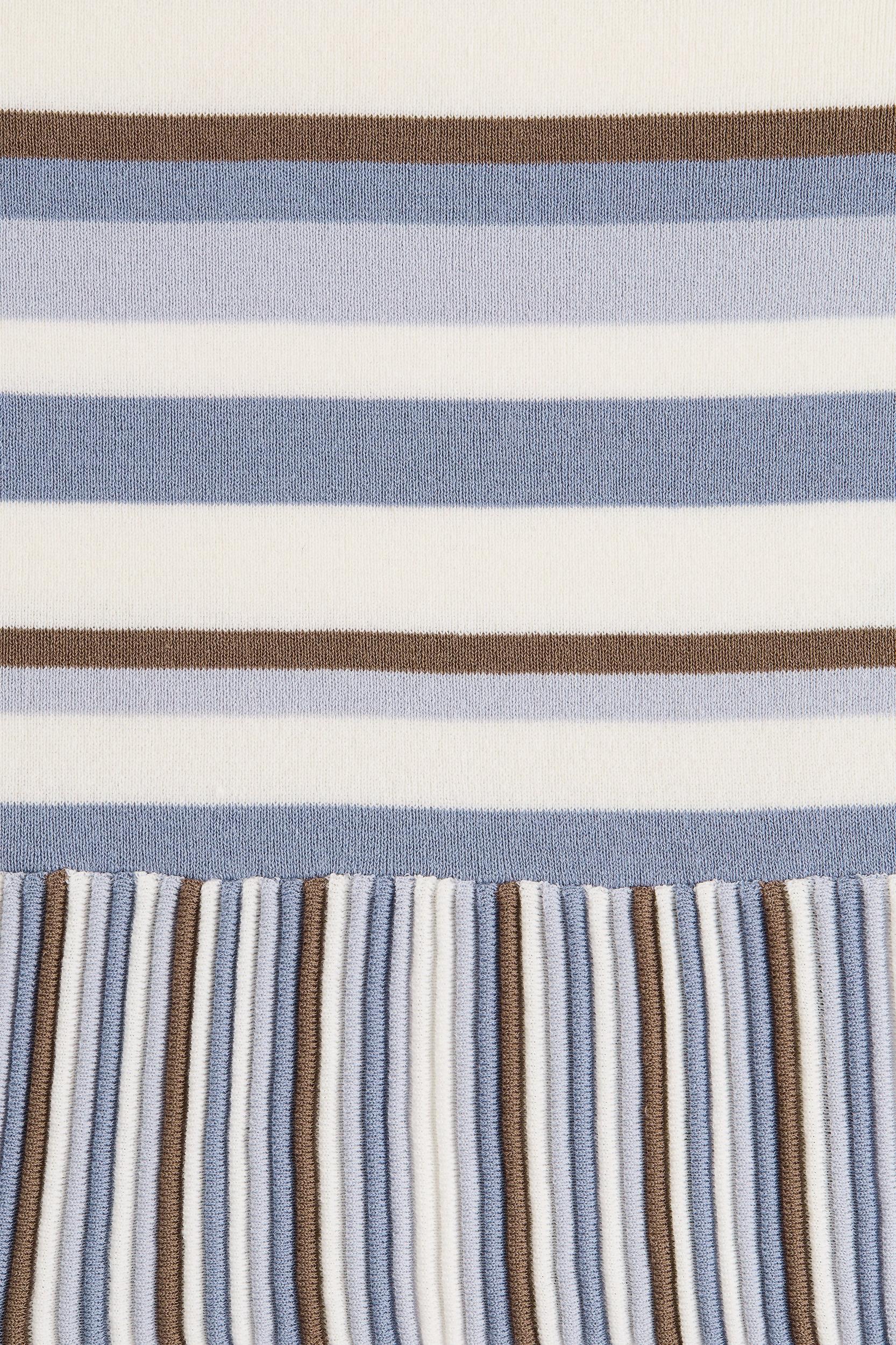 Citara Skirt Pale Blue Stripe Product Image