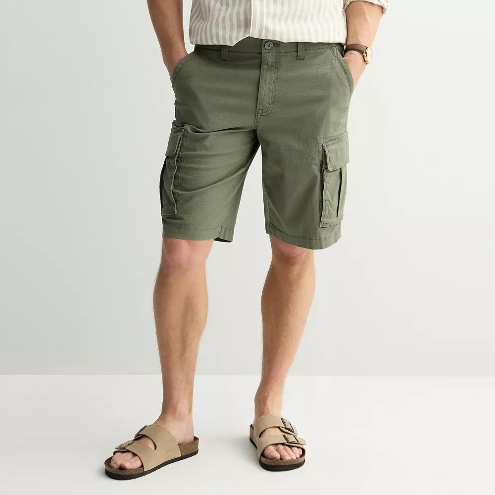 Men's Sonoma Goods For Life® 12" Flexwear Everyday Ripstop Cargo Shorts, Size: 36 12 IN, Green Product Image