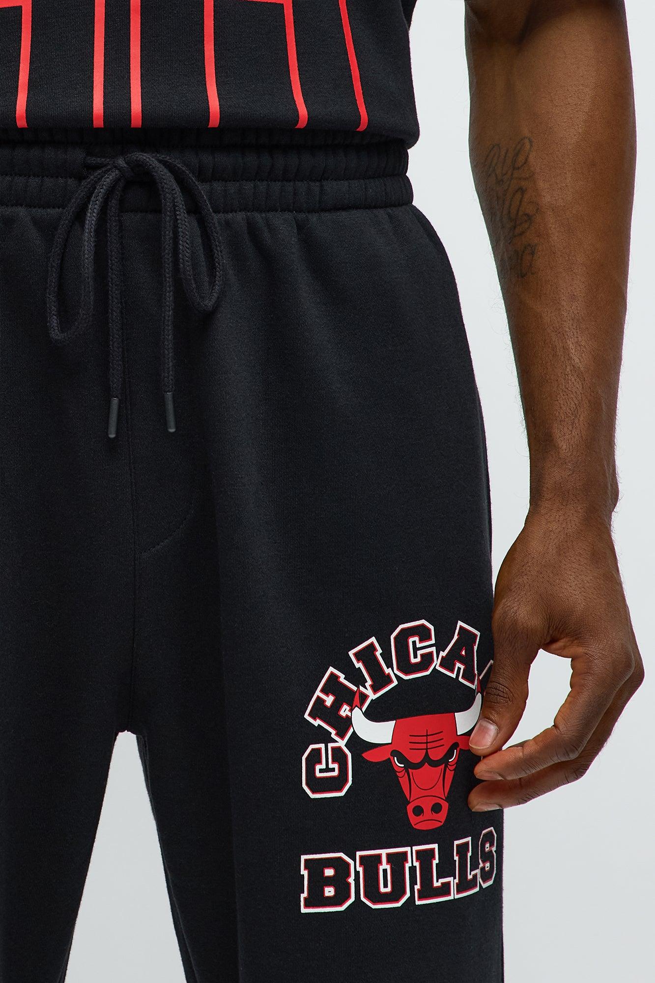 Bulls Basketball Sweatpants - Black Male Product Image