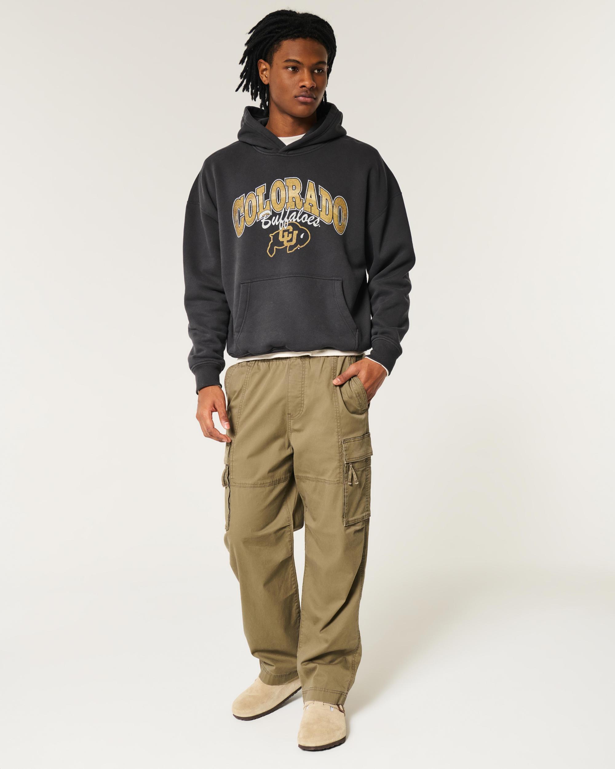 Boxy UConn Graphic Hoodie Product Image