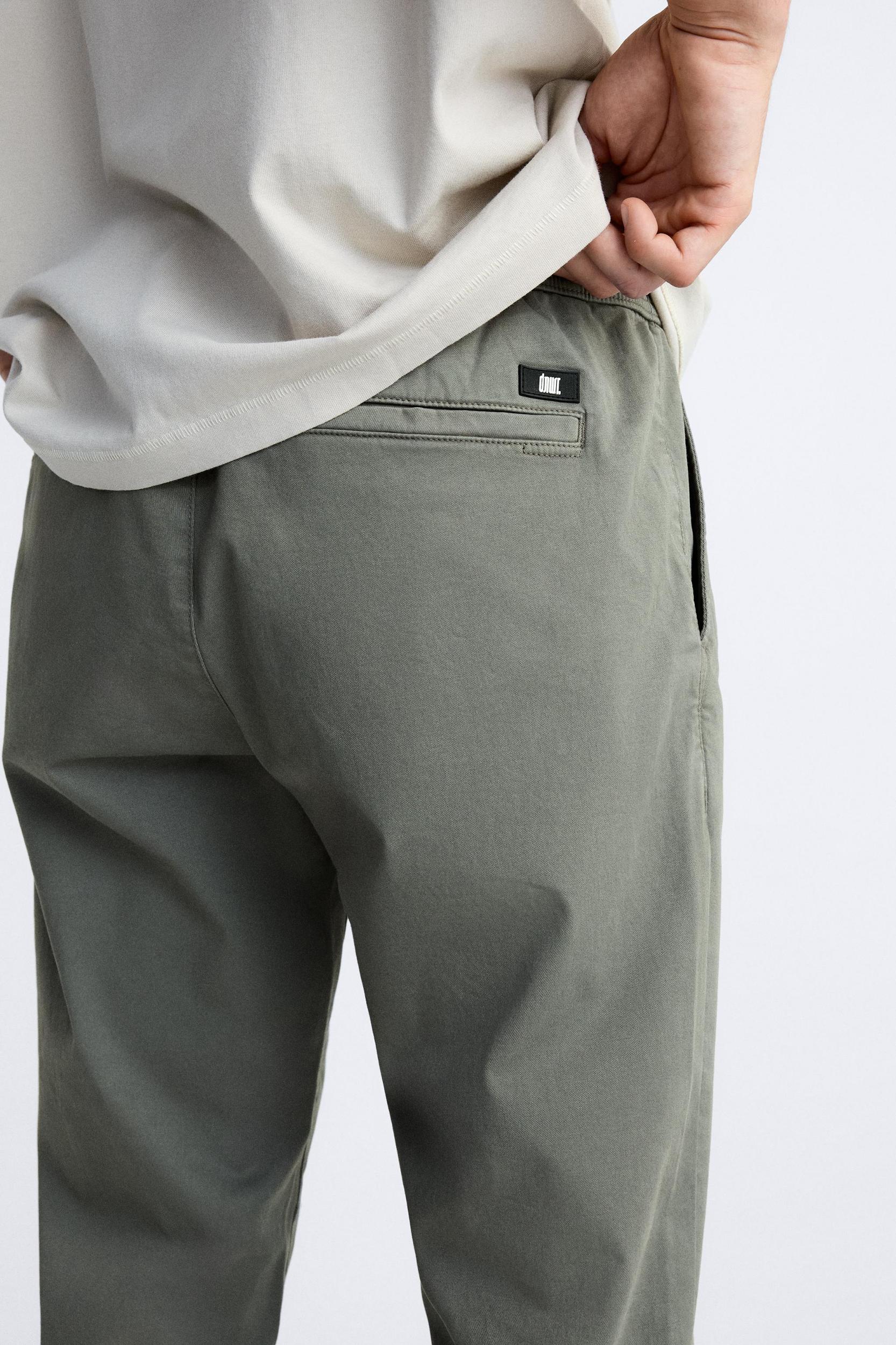 WASHED JOGGER WAIST PANTS Product Image
