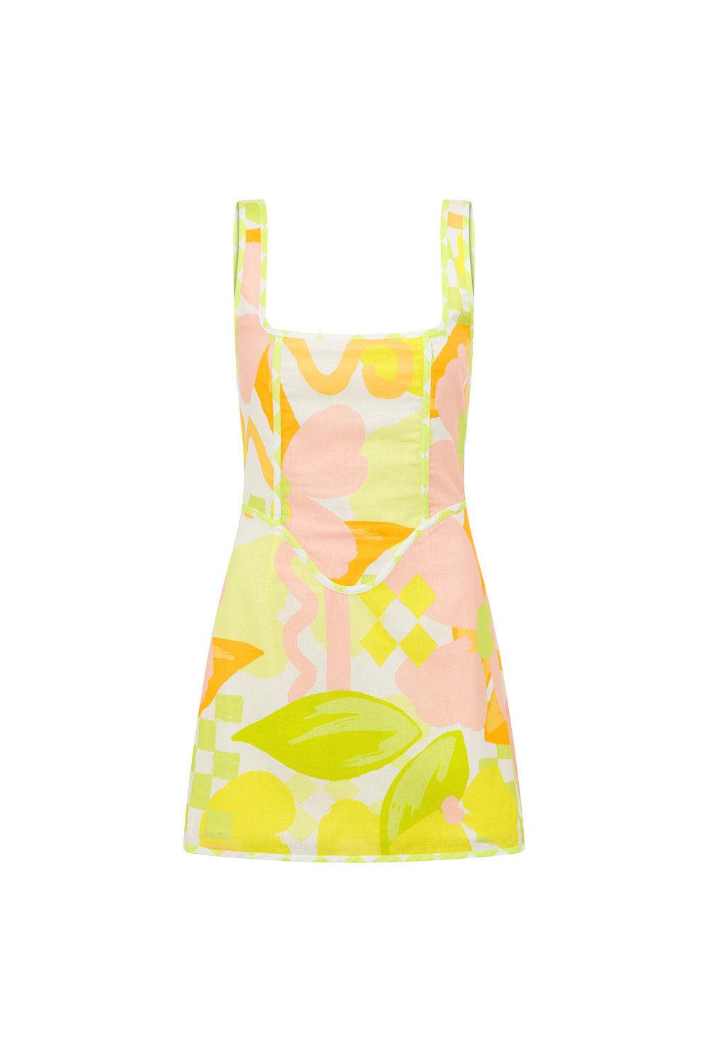 Tyler Dress - Checker Floral Product Image