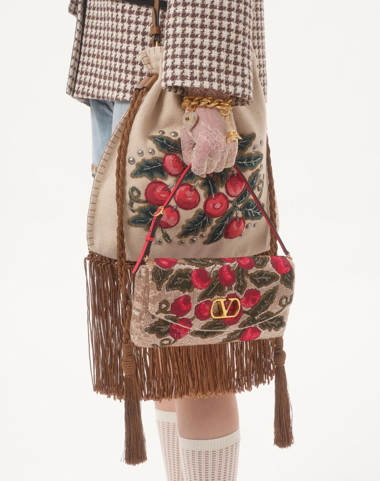 Valentino Garavani Vain Soft Embroidered Small Shoulder Bag Product Image