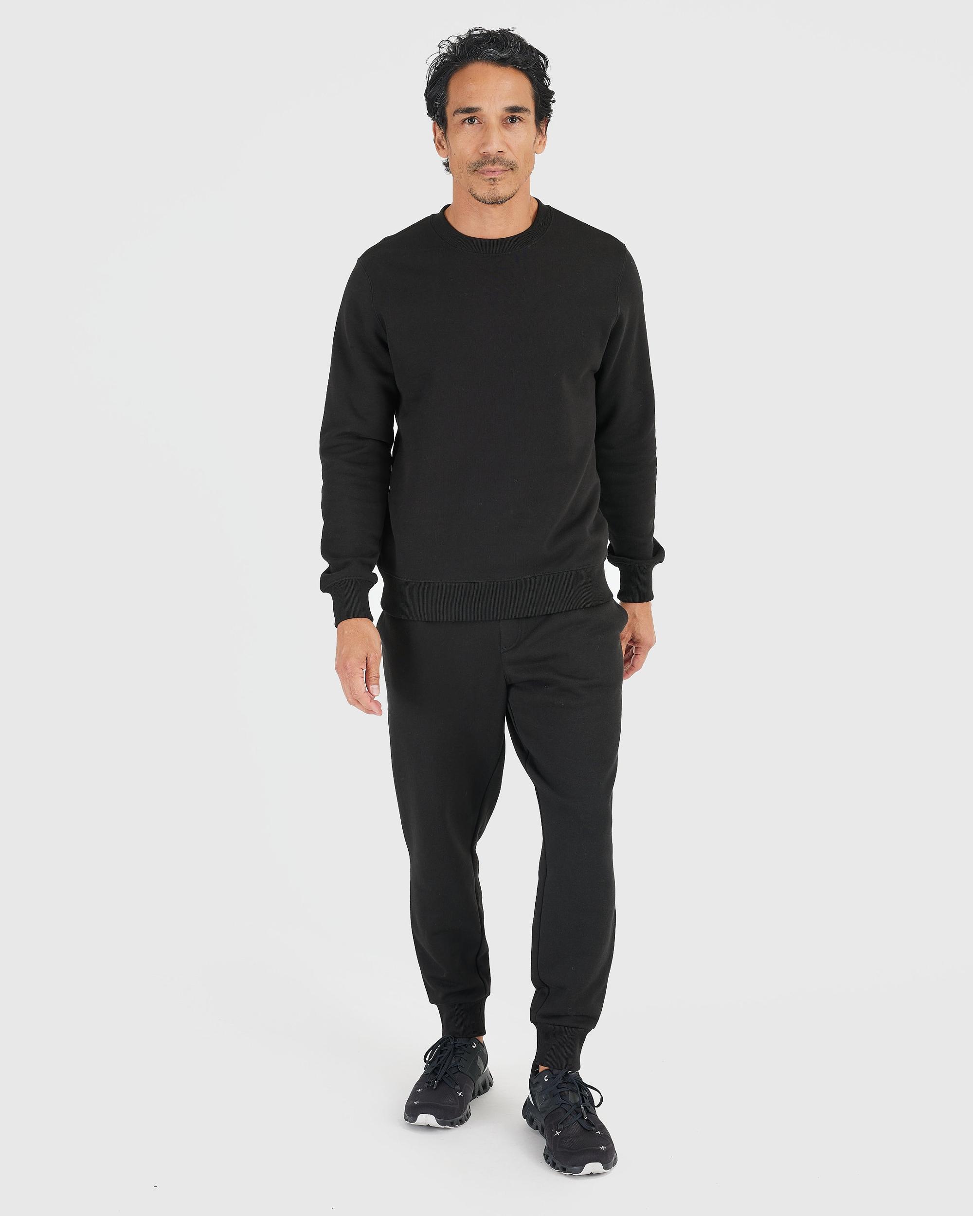 Black Fleece French Terry Pullover Crew Neck Product Image