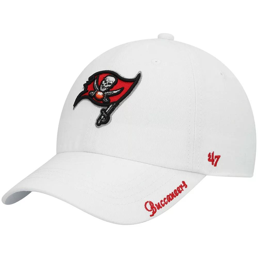 Women's '47 White Tampa Bay Buccaneers Miata Clean Up Logo Adjustable Hat Product Image
