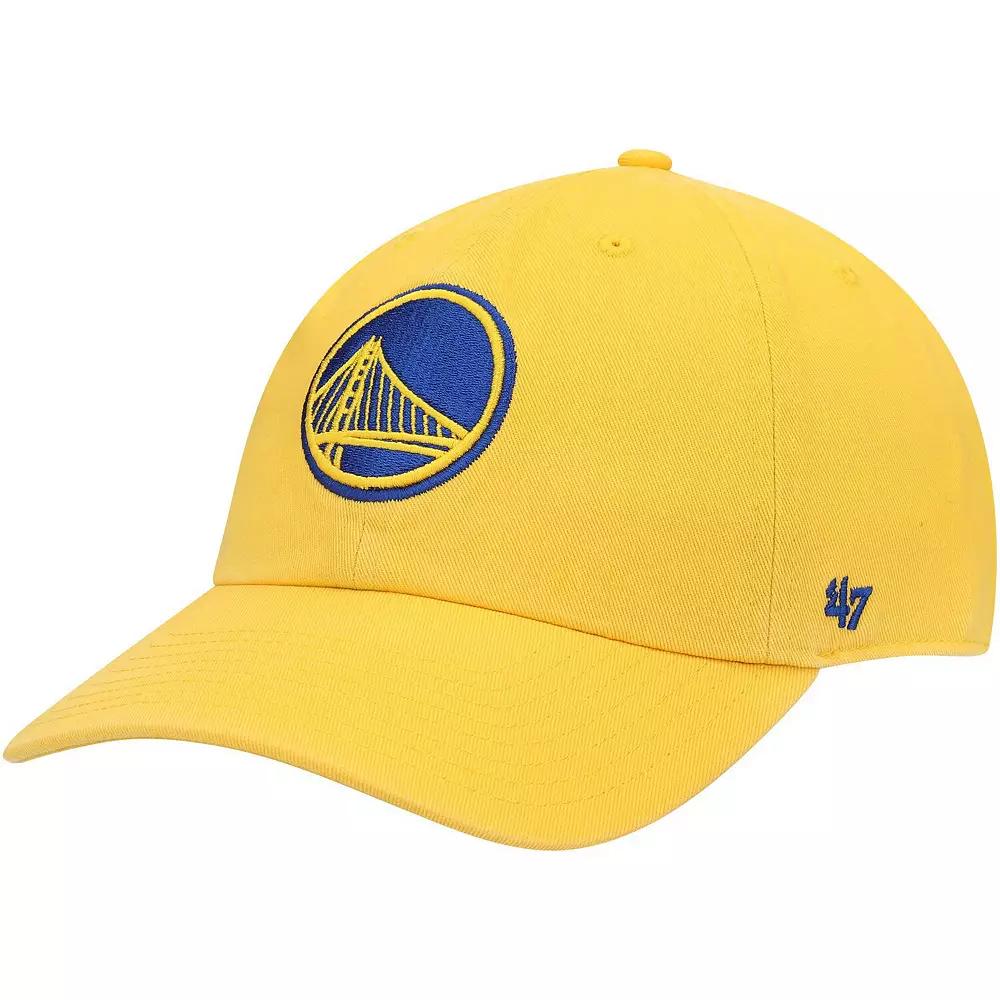 Men's '47 Gold Golden State Warriors Team Clean Up Adjustable Hat Product Image