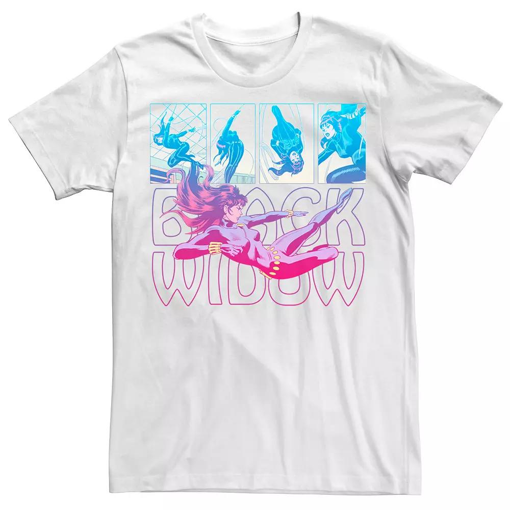 Men's Marvel Black Widow Panels Tee,  Product Image