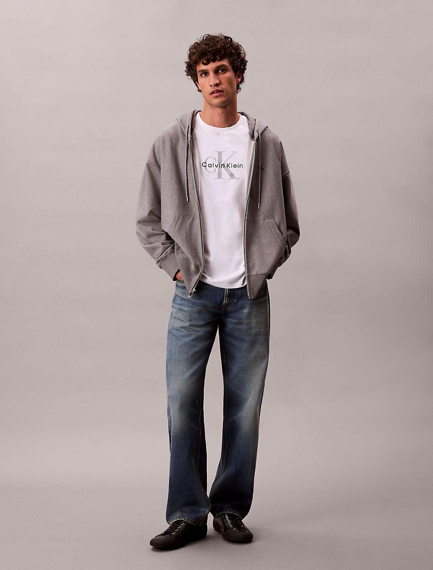 Premium Terry Relaxed Zip Hoodie Product Image