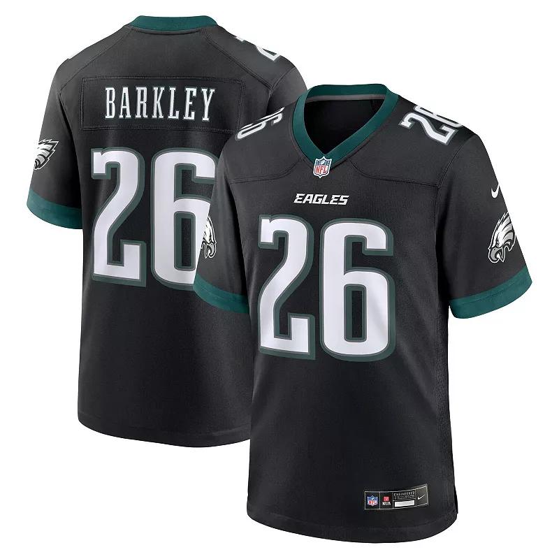 Men's Nike Saquon Barkley Black Philadelphia Eagles Alternate Game Jersey,  Product Image