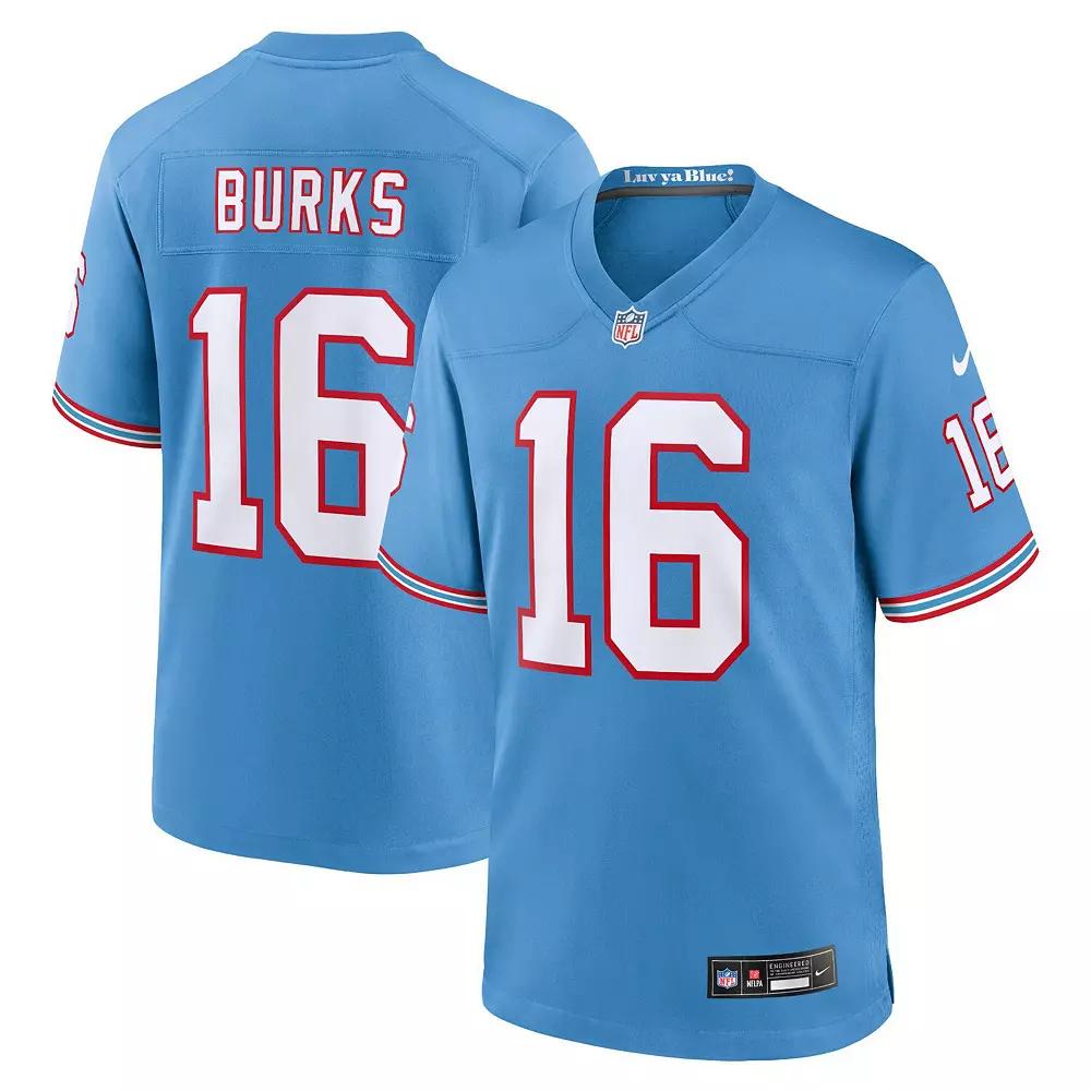 Men's Nike Treylon Burks Light Blue Tennessee Titans Oilers Throwback Alternate Game Player Jersey,  Product Image
