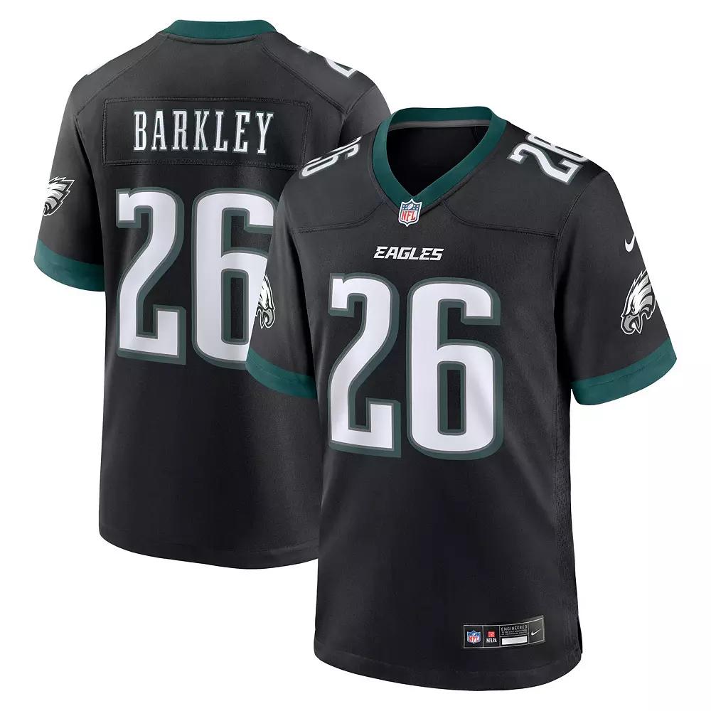 Men's Nike Saquon Barkley Black Philadelphia Eagles Alternate Game Jersey,  Product Image