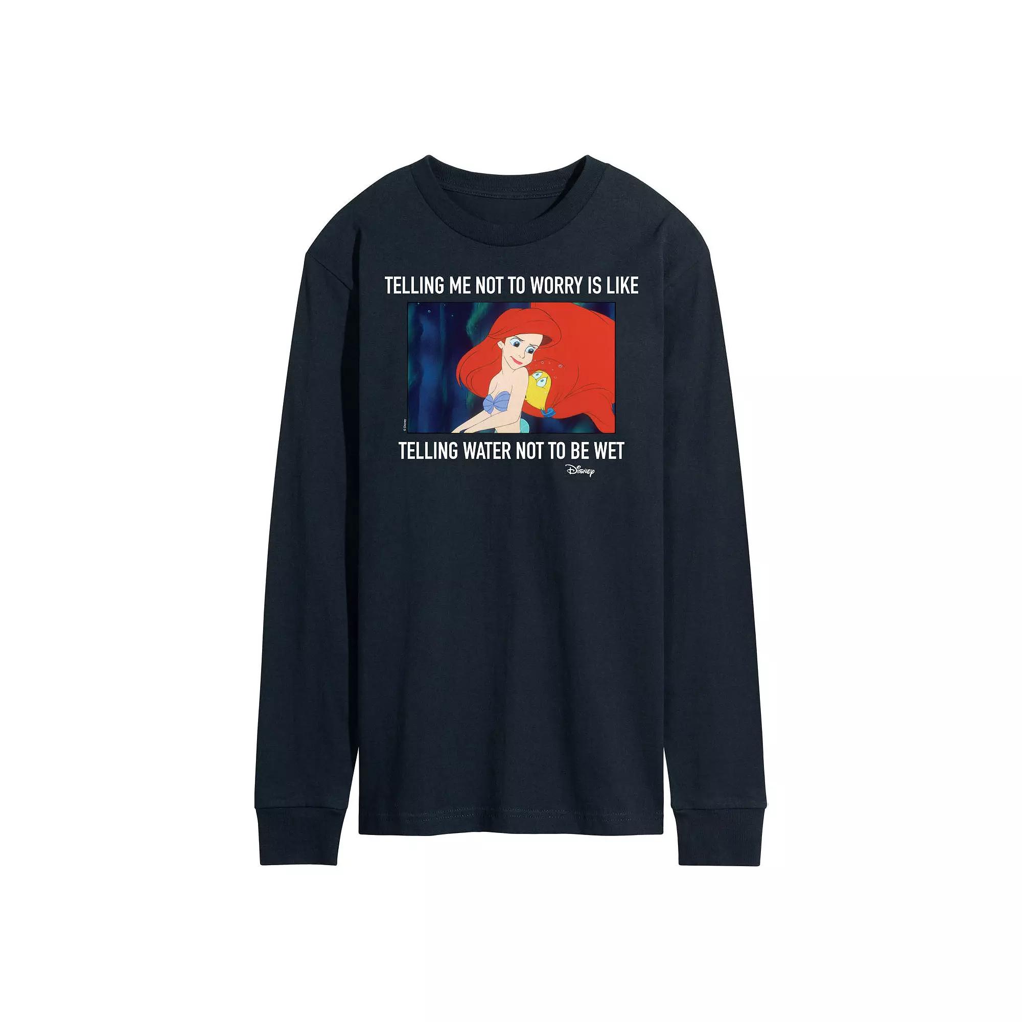 Disney's The Little Mermaid Men's Long Sleeve Tee,  Product Image