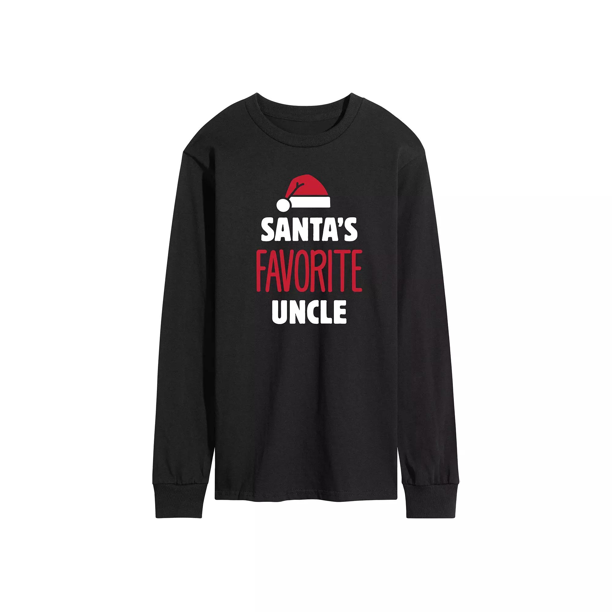 Men's Favorite Uncle Tee, Size: Large, Black Product Image