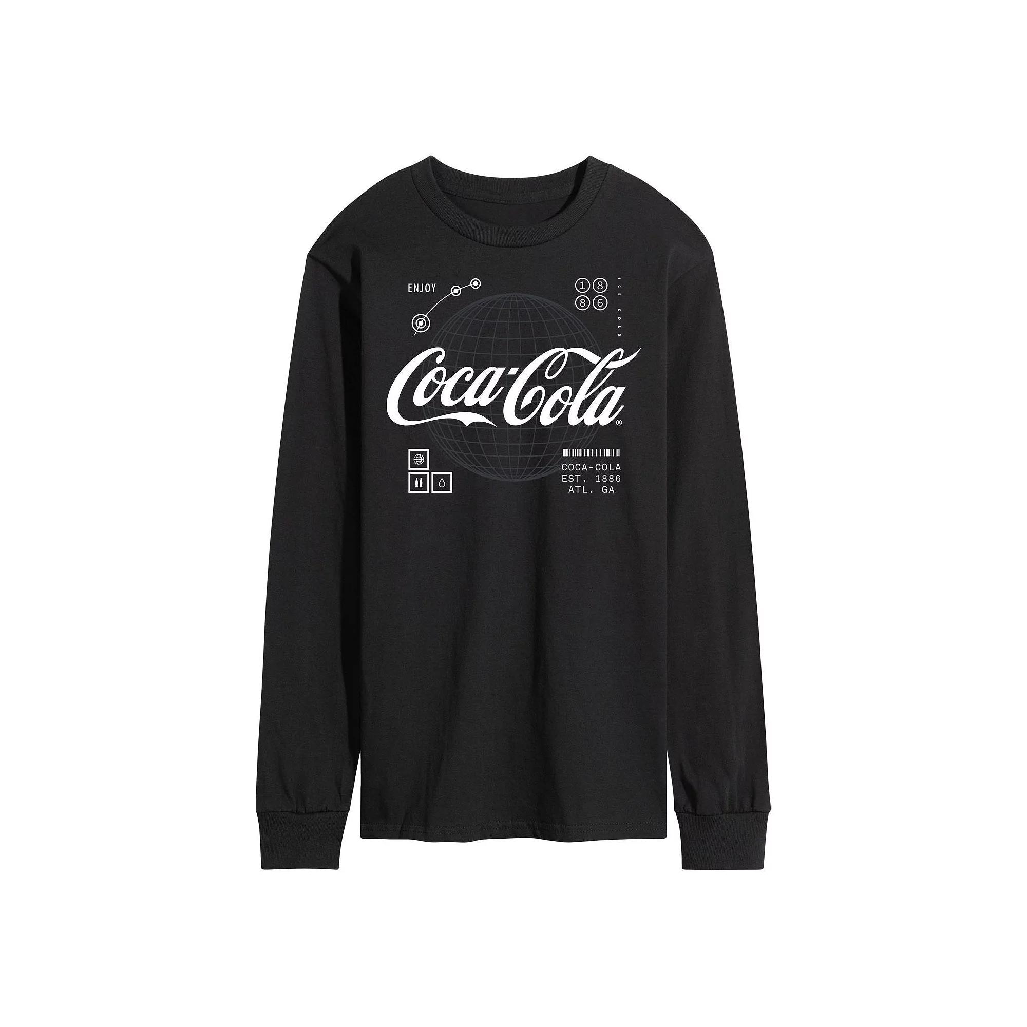 Men's CocaCola Logo Long Sleeve Graphic Tee,  Product Image
