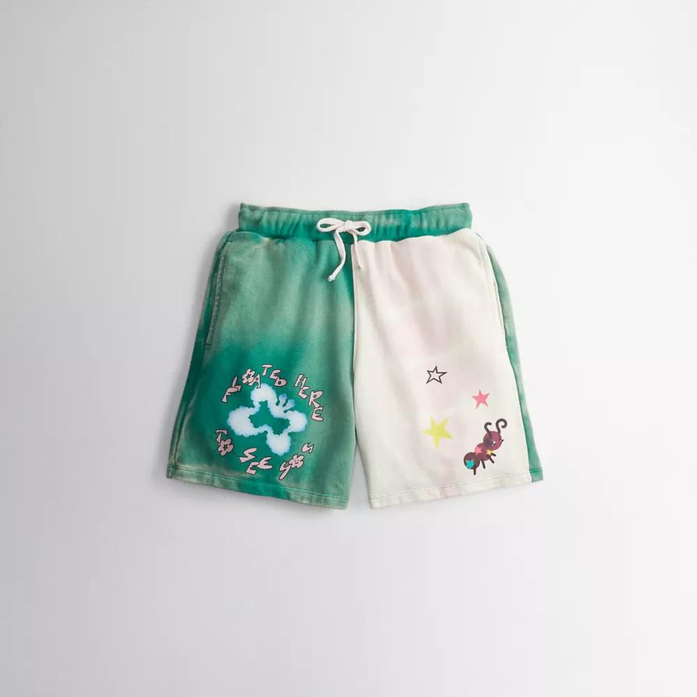 Sweat Shorts With Floating Butterfly Print Product Image