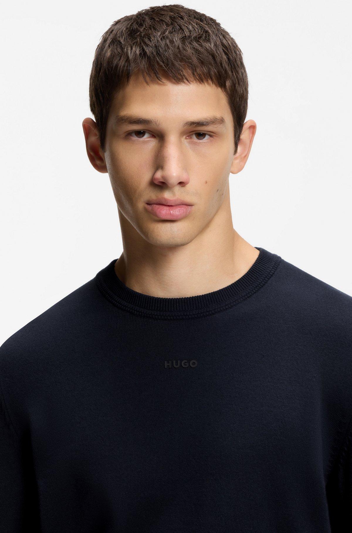 Logo-detail sweater in cotton Product Image