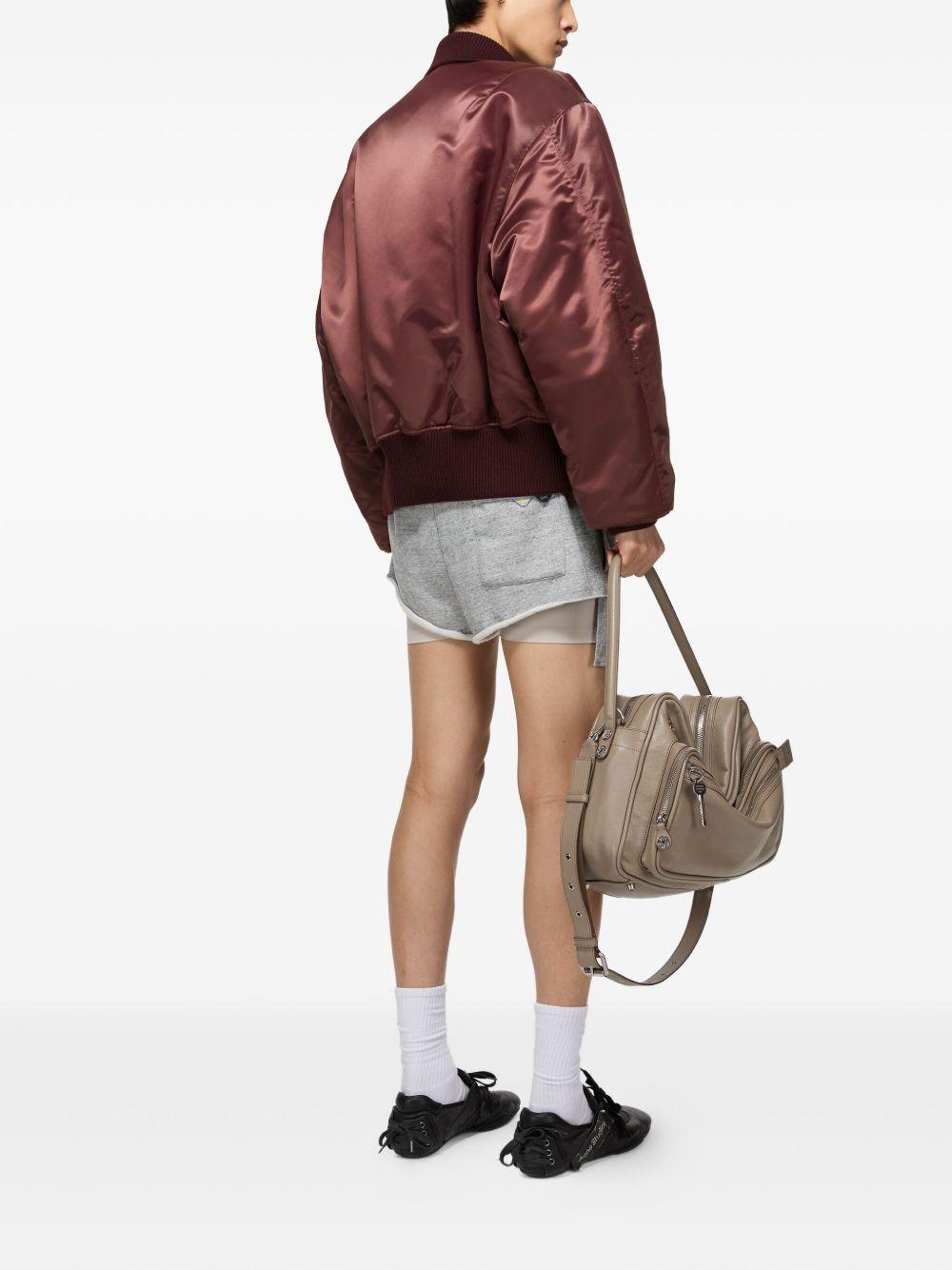 satin-finish bomber jacket Product Image