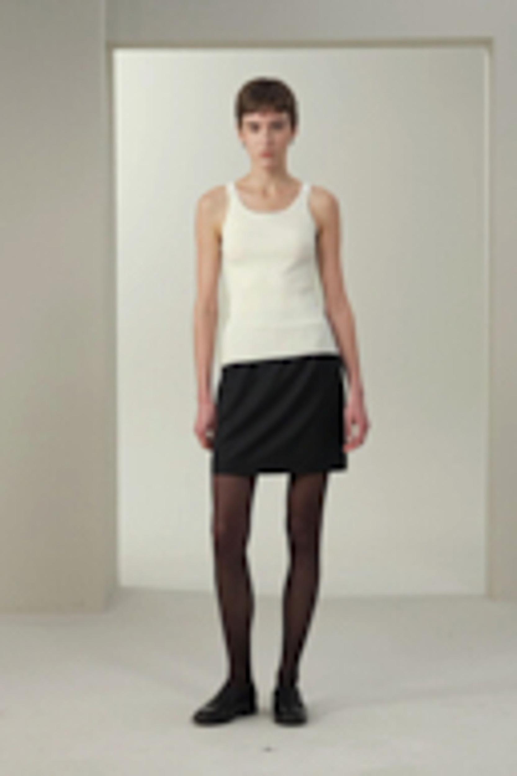 LILYSILK Wool Pencil Skirt - Female - Black Wool Silk - Effortless Femininity Straight Design Skirt 4 Product Image