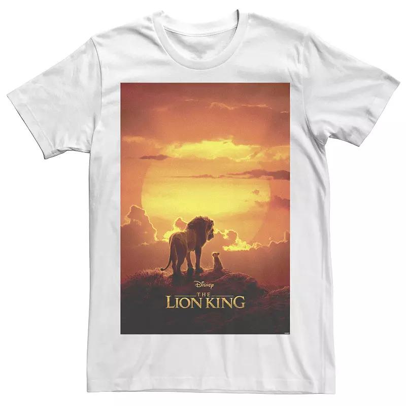 Disney's The Lion King Pride Rock Live Action Movie Poster Men's Tee, Size: 3XL, White Product Image