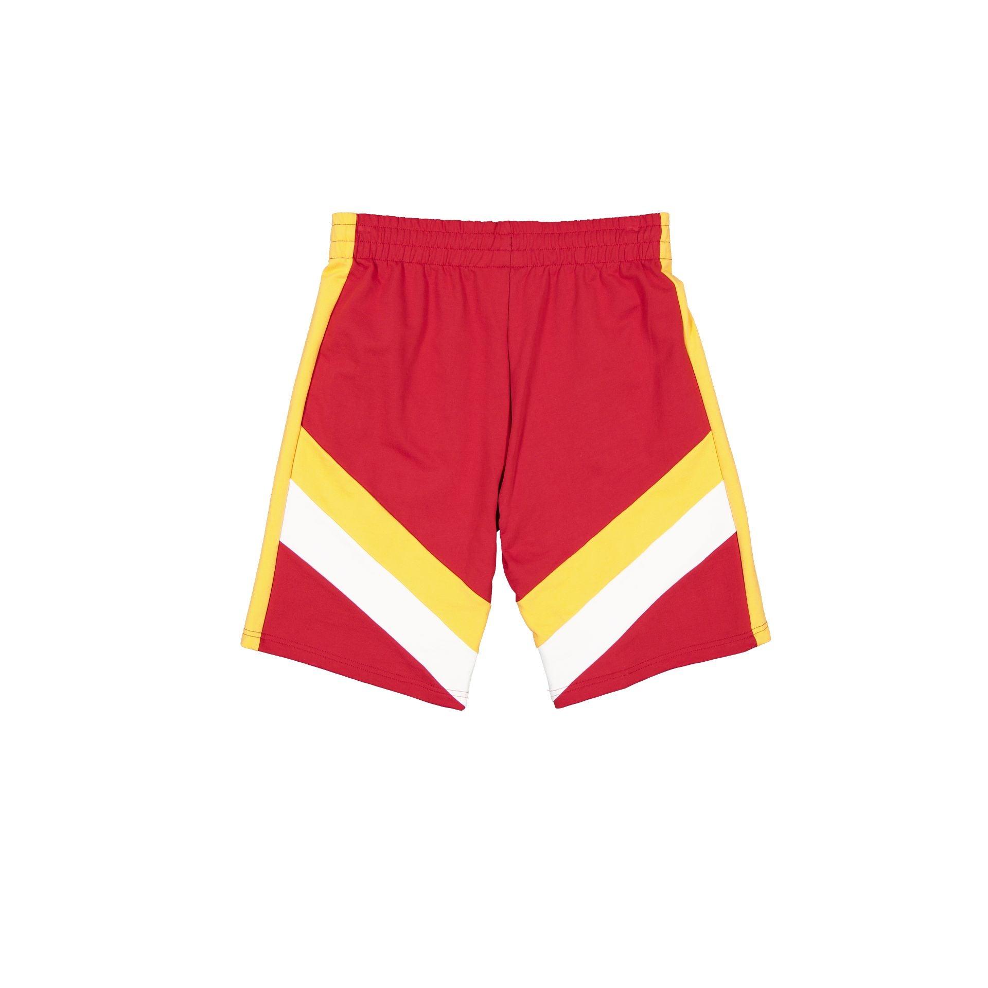 Miami Heat Red Oversized Panel Shorts Male Product Image