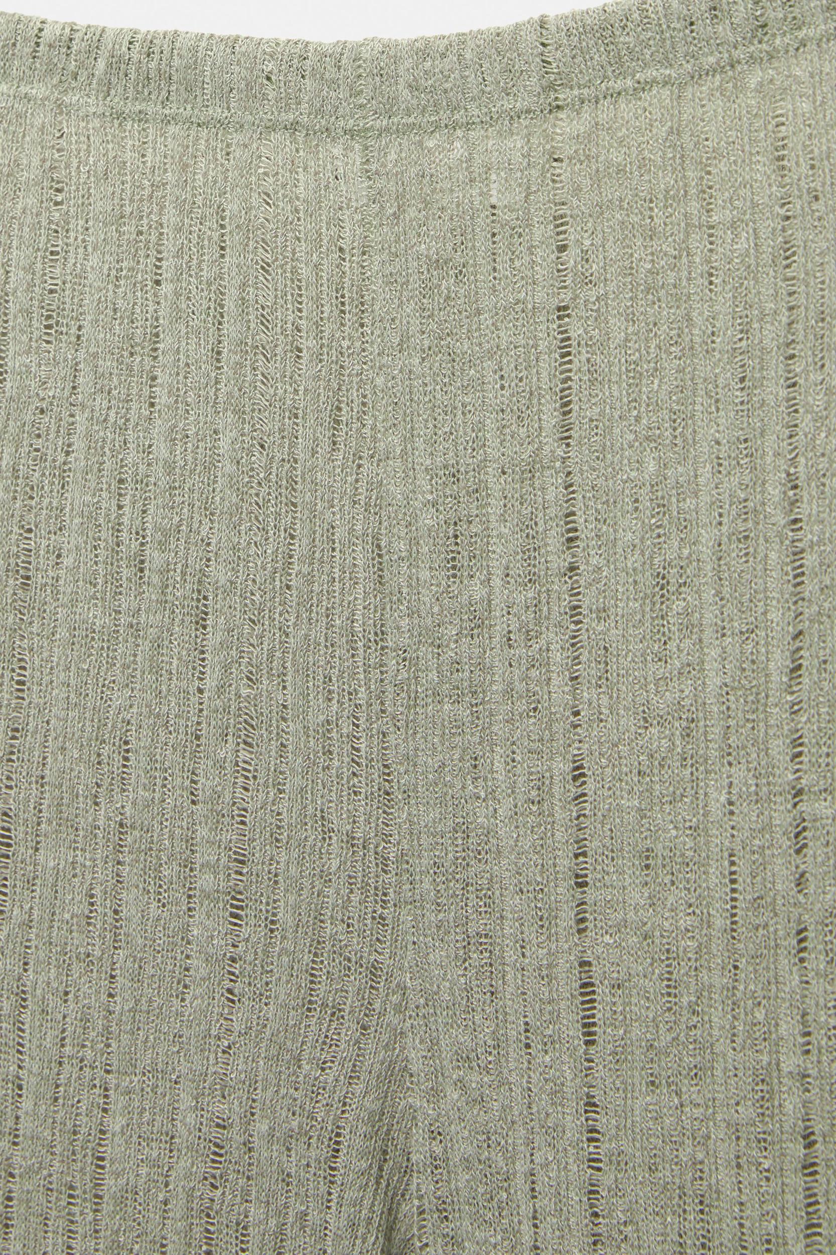 Pointelle knit trousers Product Image