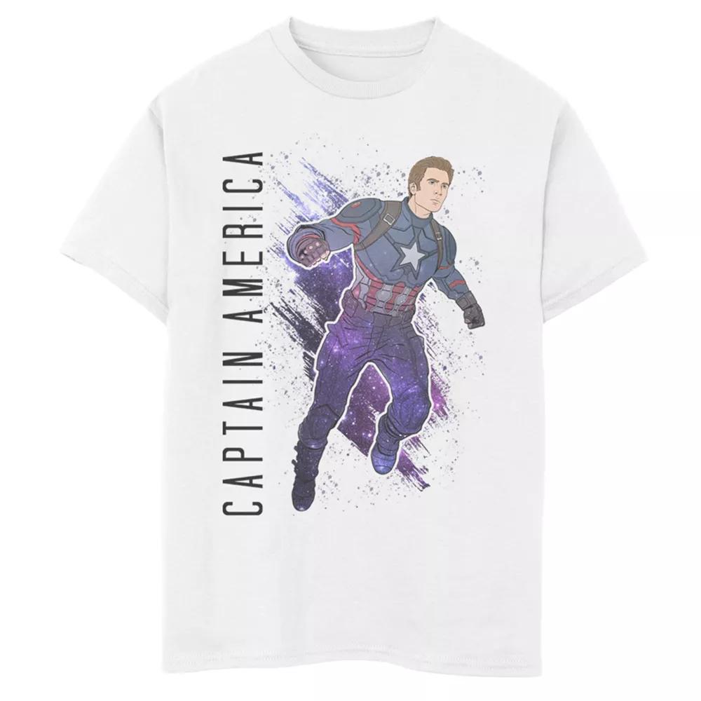 Boys 6-20 Marvel Avengers Endgame Captain America Galaxy Painted Graphic Tee, Boy's,  Product Image