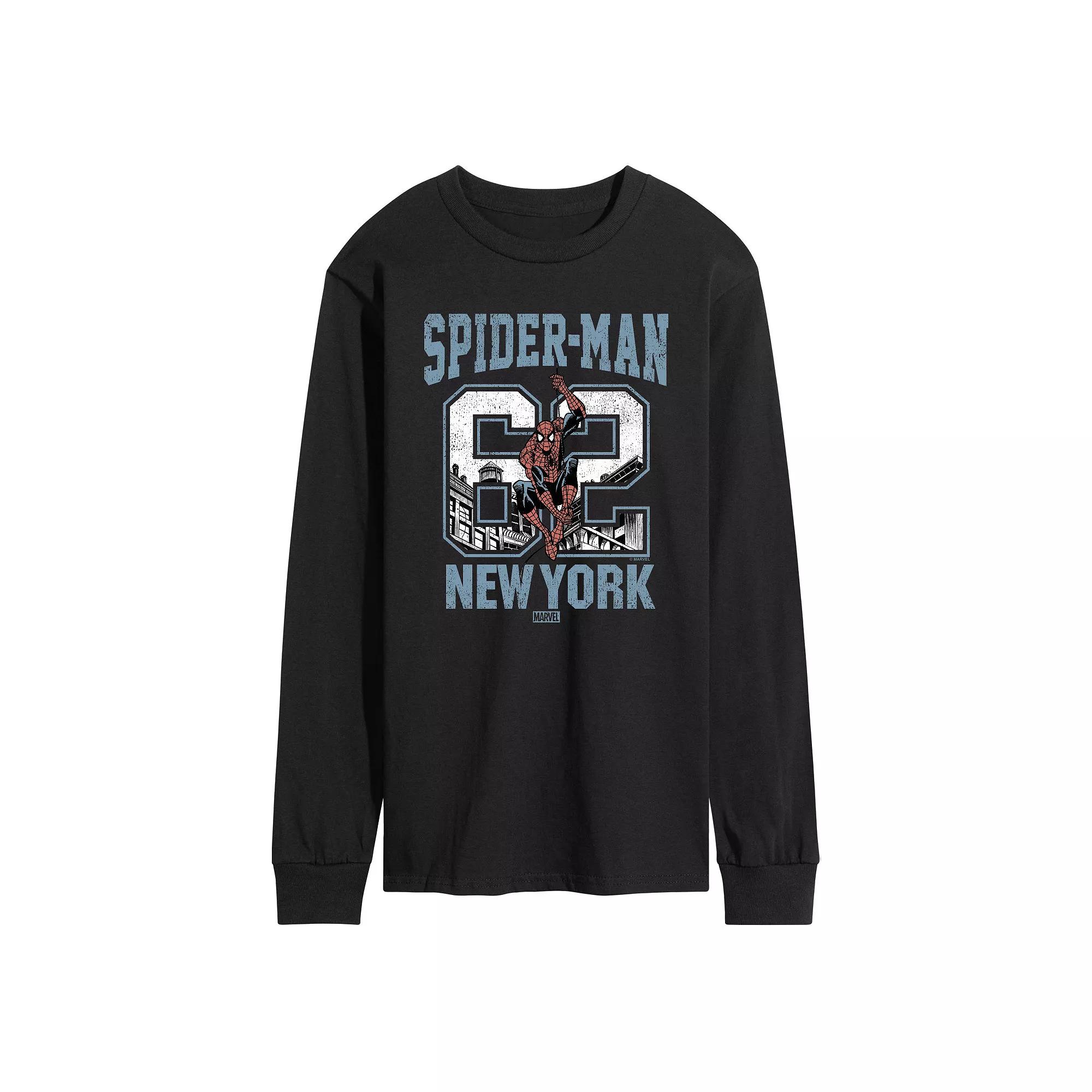 Men's Marvel Spider-Man Est. 62 Vintage Long Sleeve Graphic Tee,  Product Image