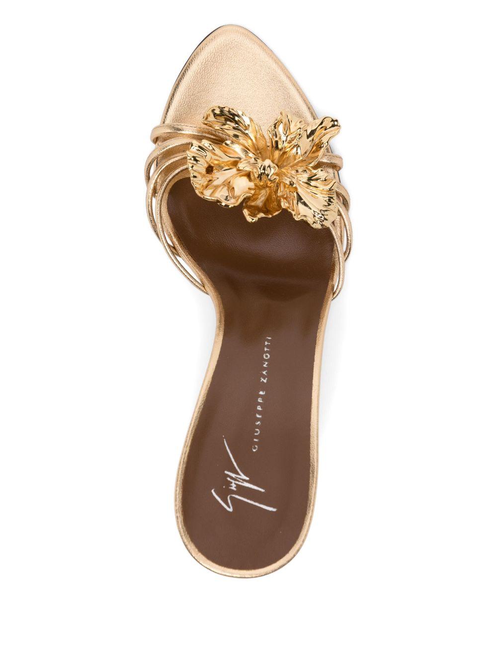 100mm orchid-embellishment sandals Product Image